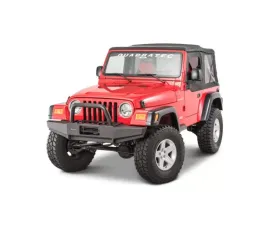 Quadratec Winch Ready Bull Bar Front Bumpers without Fog Light Provisions Jeep Wrangler 1997-2006